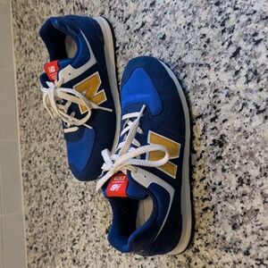 New Balance 574 Big Kid 'Night Sky Gold Fusion'